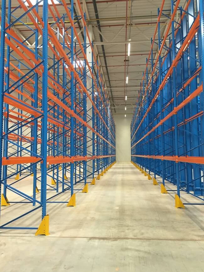 Paletové regály se svislou ochranou